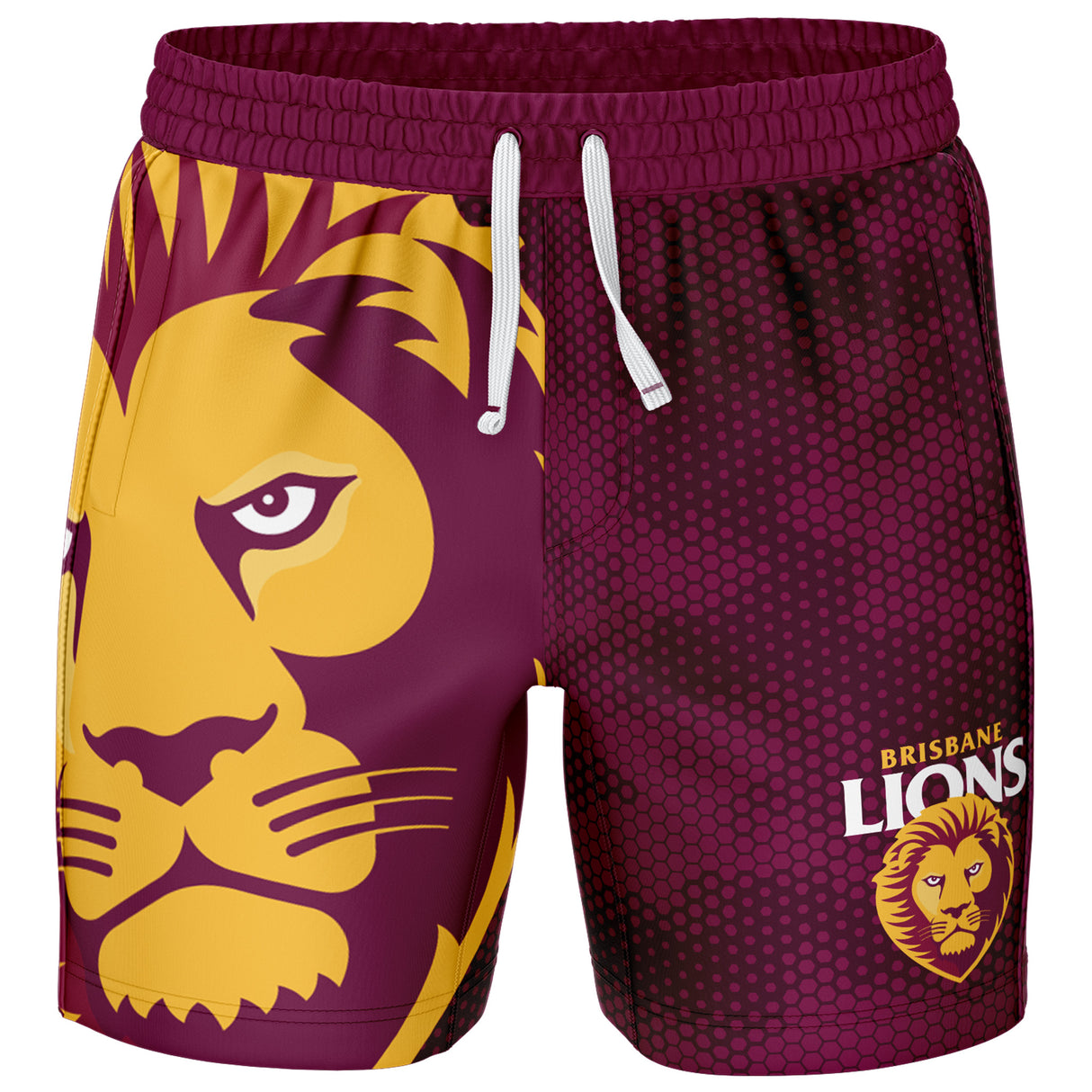 AFL Brisbane Lions 'Big Shot' Volley Shorts - Ashtabula