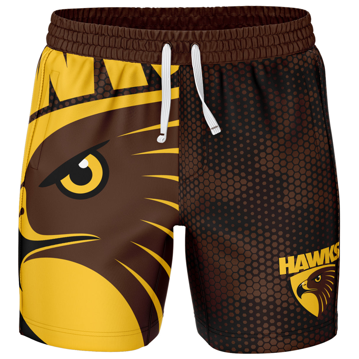 AFL Hawthorn 'Big Shot' Volley Shorts - Ashtabula