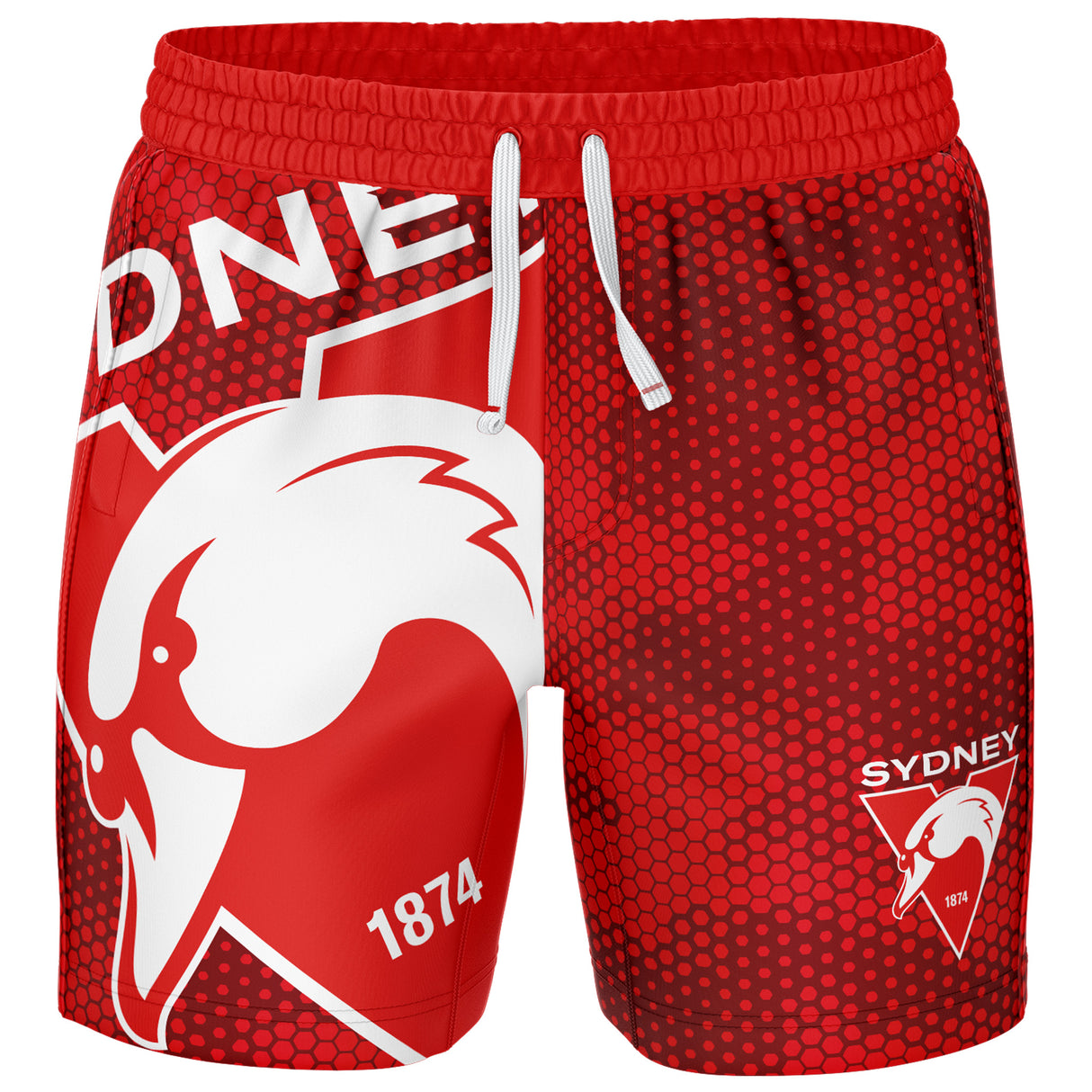 AFL Sydney Swans 'Big Shot' Volley Shorts - Ashtabula