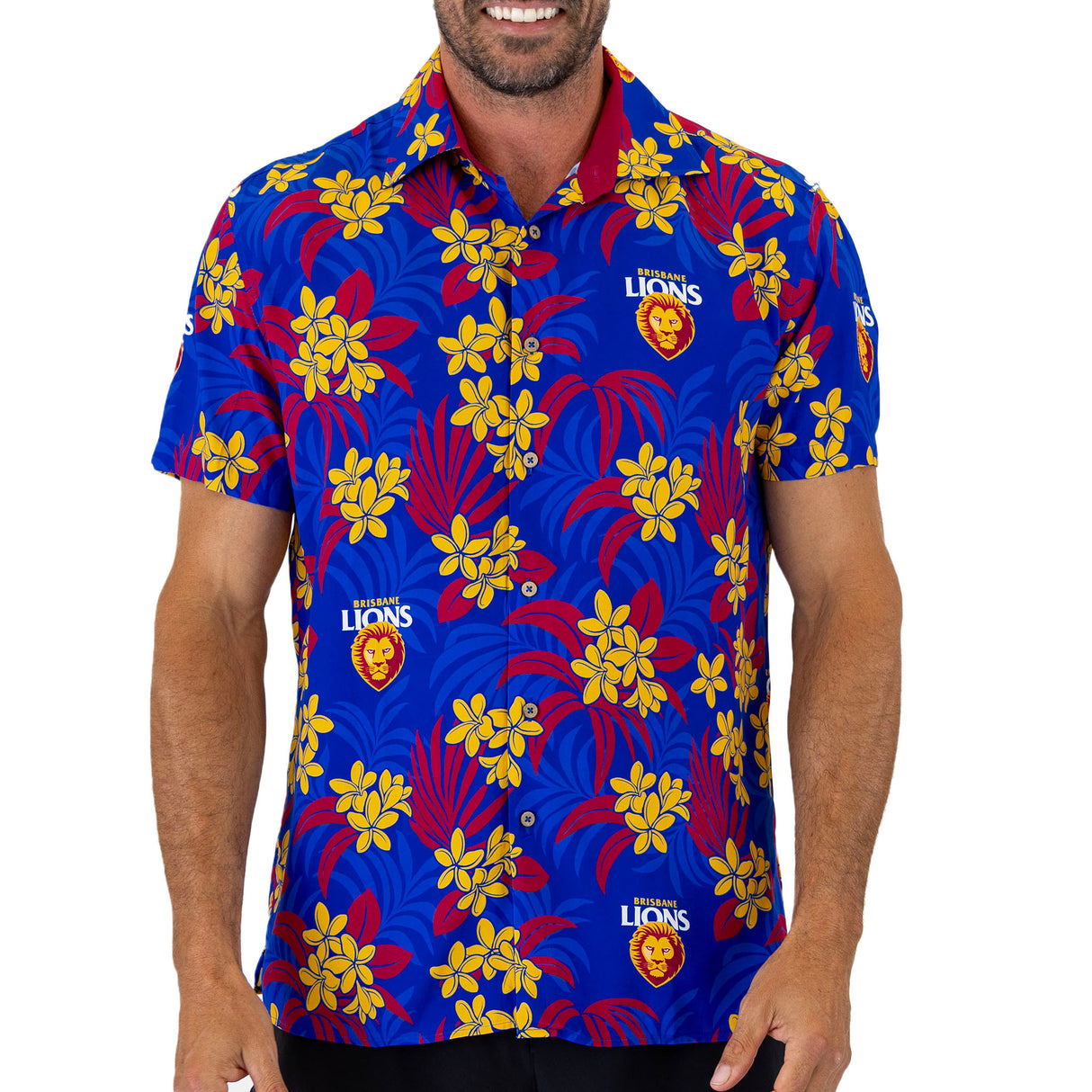 AFL Brisbane Lions 'Reef' Hawaiian Shirt