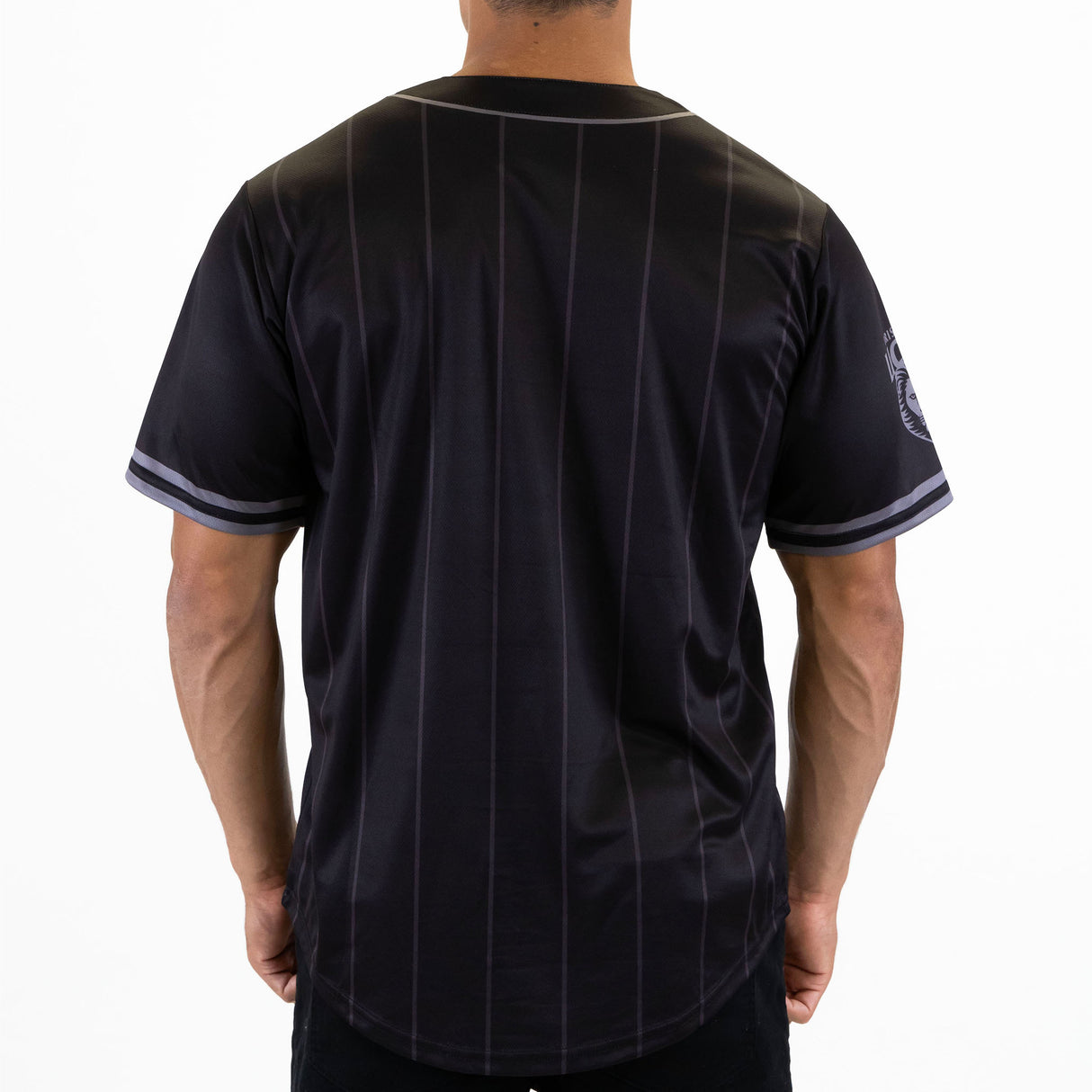 AFL Brisbane Lions Blackout Baseball Shirt - Ashtabula