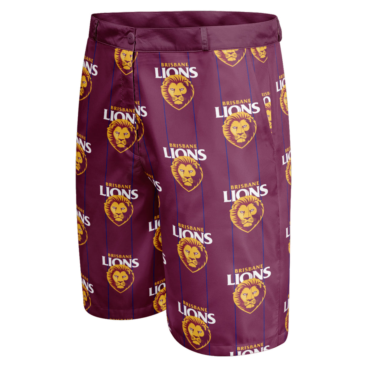 AFL Brisbane Lions 'Front Bar' Dress Shorts - Ashtabula