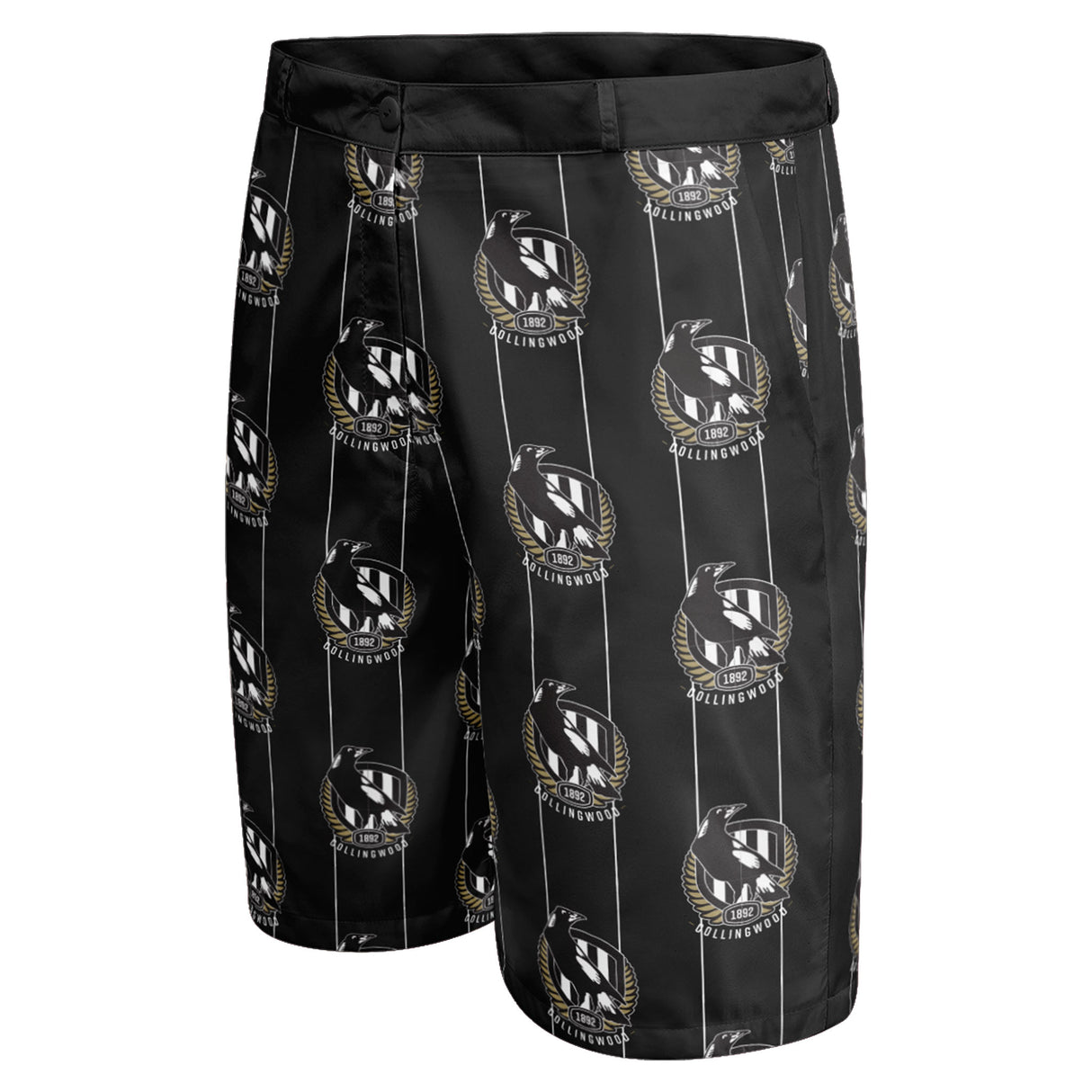 AFL Collingwood 'Front Bar' Dress Shorts - Ashtabula