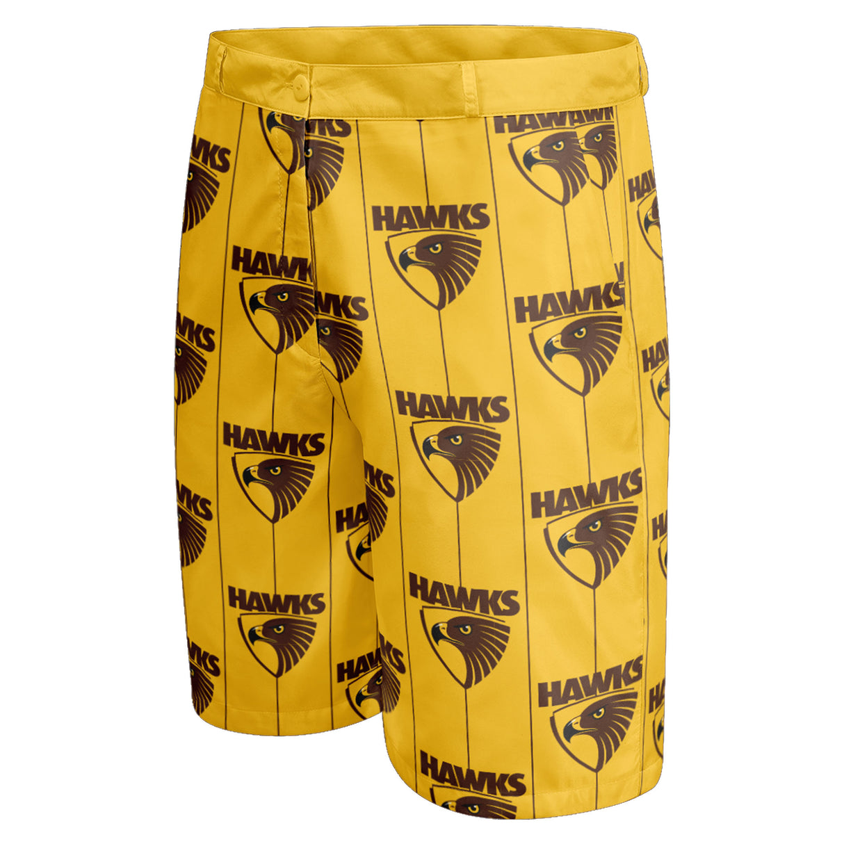 AFL Hawthorn 'Front Bar' Dress Shorts - Ashtabula