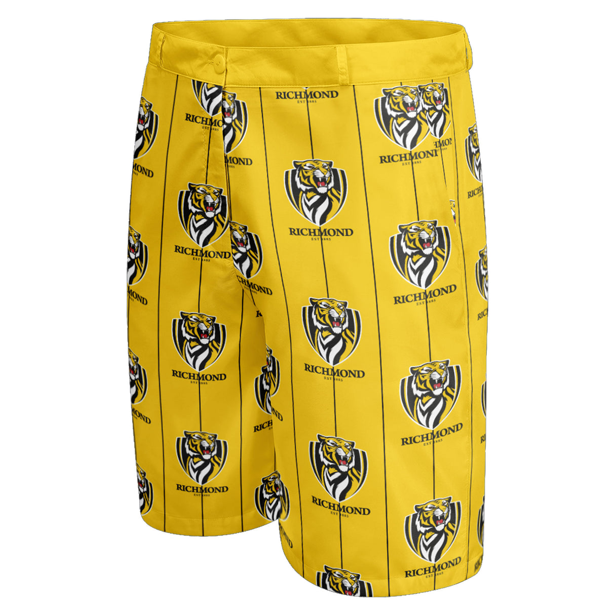AFL Richmond Tigers 'Front Bar' Dress Shorts - Ashtabula
