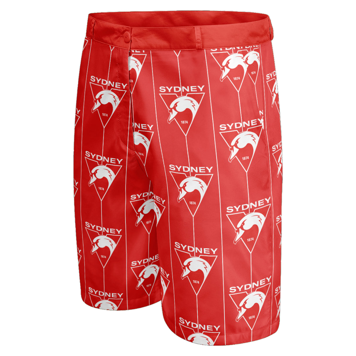 AFL Sydney Swans 'Front Bar' Dress Shorts - Ashtabula