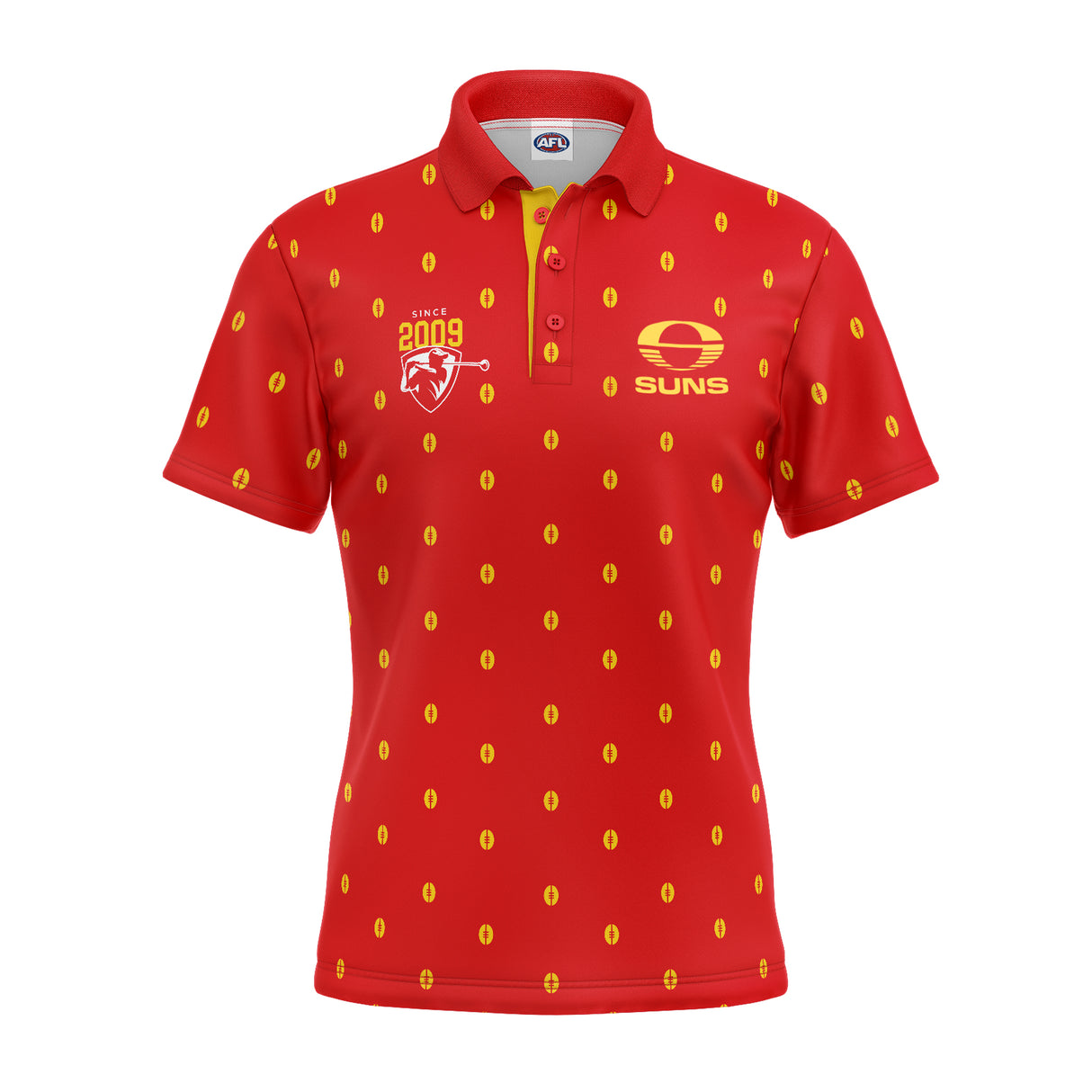 AFL Gold Coast Suns 'Mulligan' Golf Polo - Ashtabula