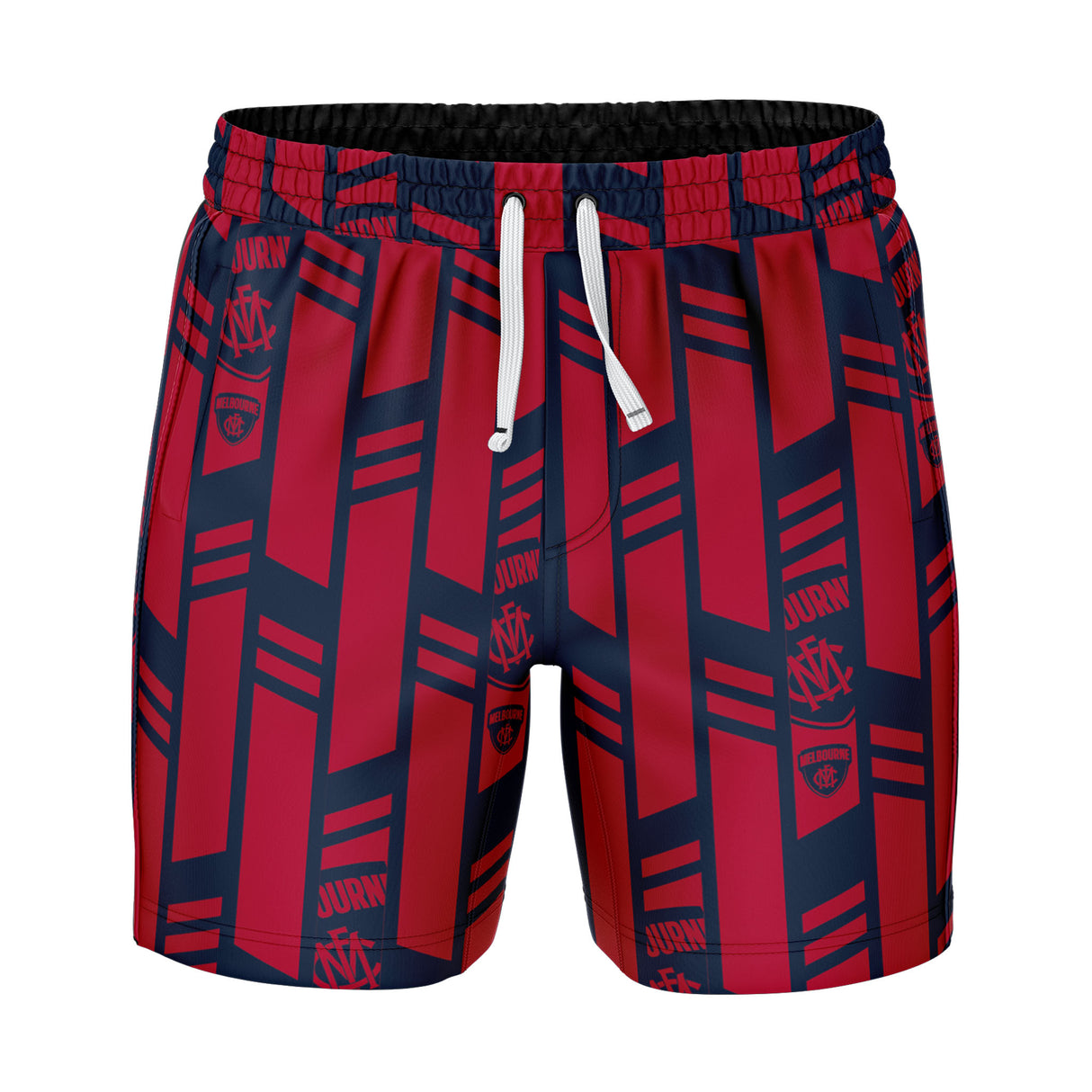 AFL Melbourne Demons 'Riviera' Volley Swim Shorts - Ashtabula