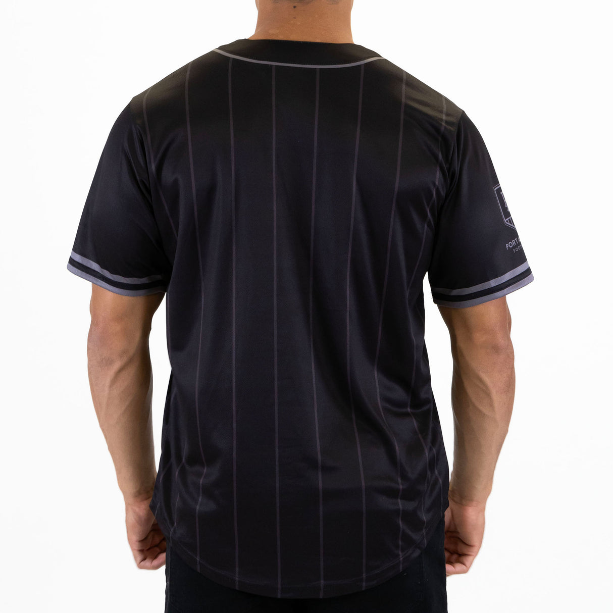 AFL Port Adelaide Blackout Baseball Shirt - Ashtabula
