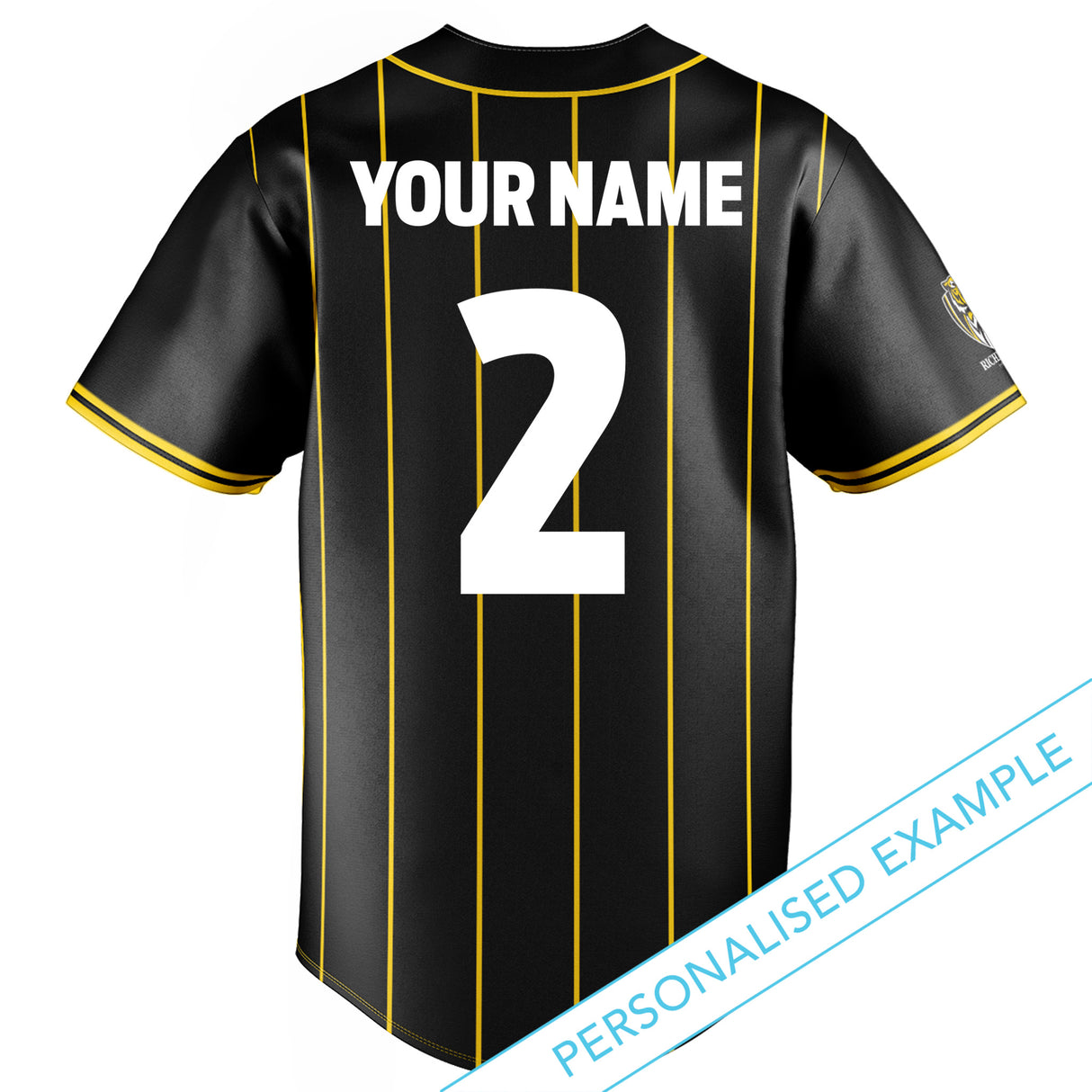 AFL Richmond Tigers 'Slugger' Baseball Shirt - Ashtabula