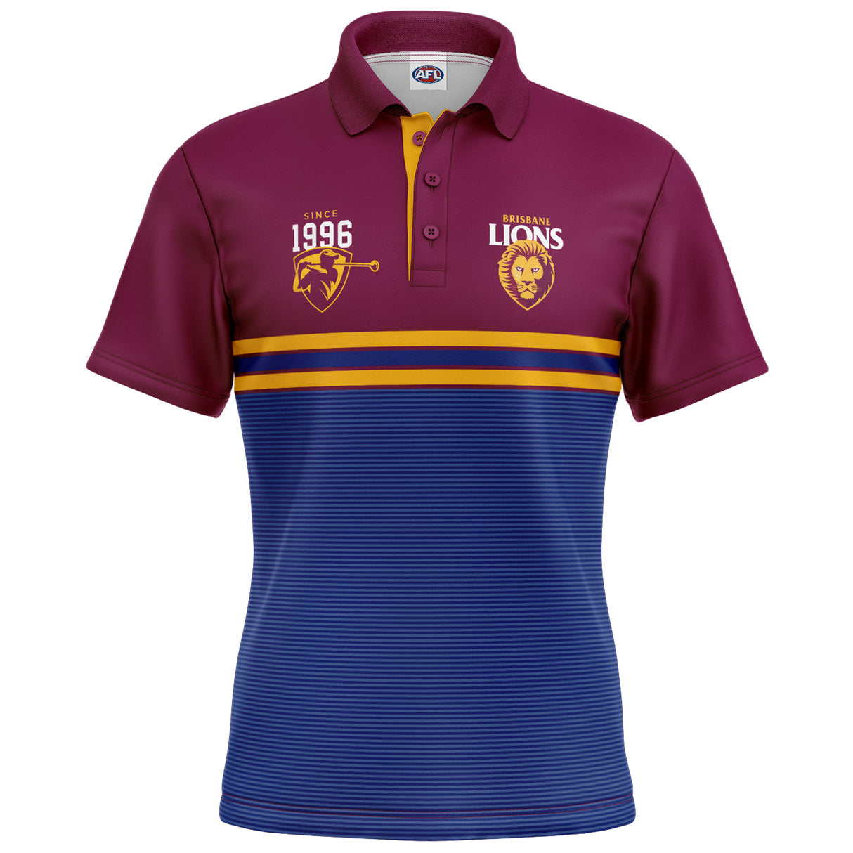 AFL Brisbane Lions 'Sandman' Golf Polo - Ashtabula