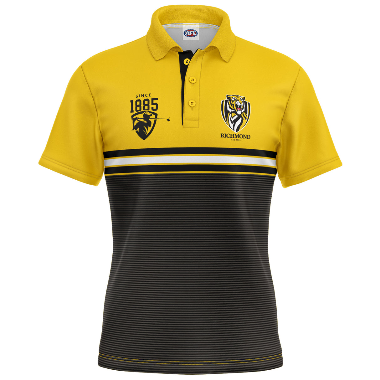 AFL Richmond Tigers 'Sandman' Golf Polo - Ashtabula