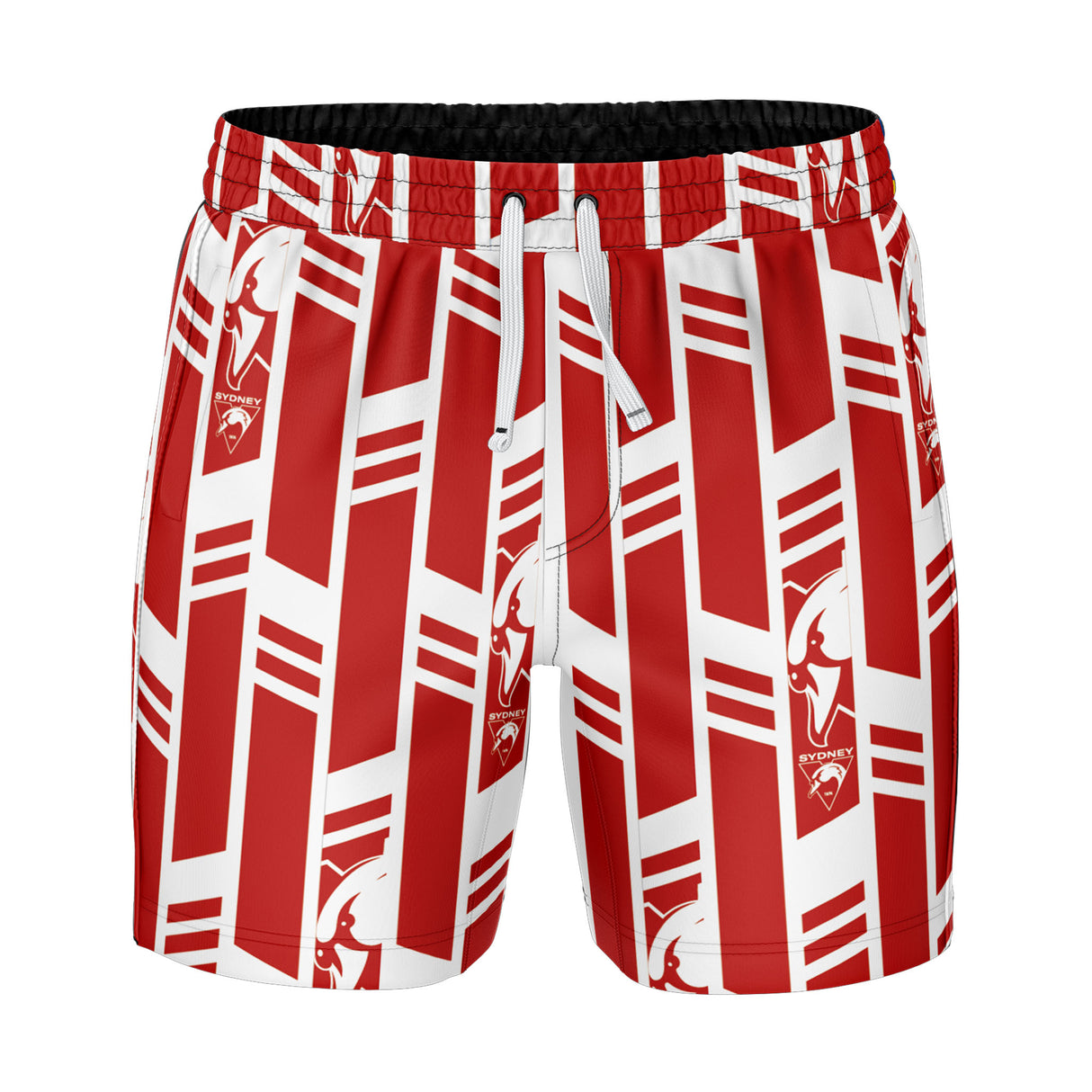 AFL Sydney Swans 'Riviera' Volley Swim Shorts - Ashtabula