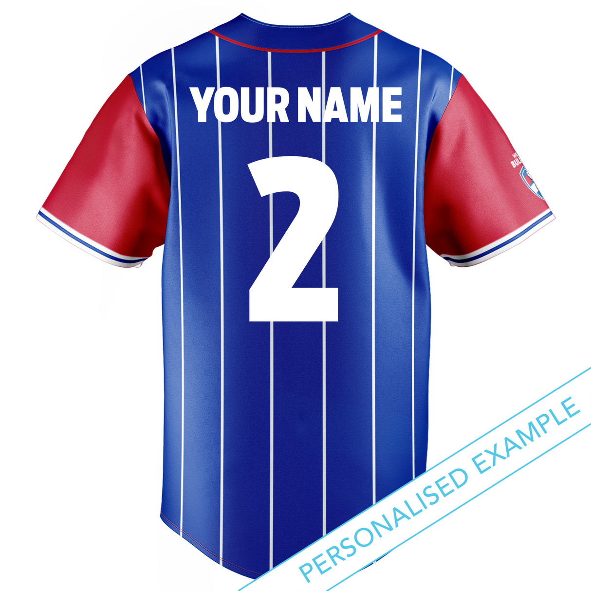 AFL Western Bulldogs 'Slugger' Baseball Shirt - Ashtabula