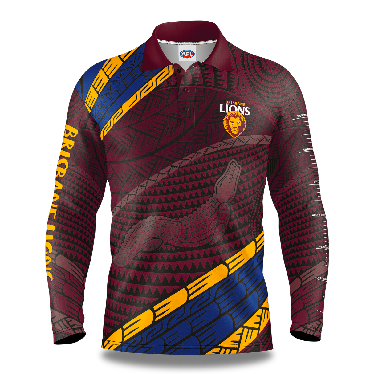 AFL Brisbane Lions 'Koedal' Fishing Shirt - Youth - Ashtabula