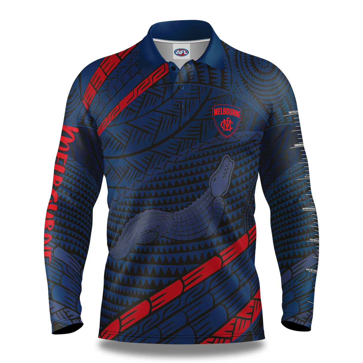 AFL Melbourne Demons 'Koedal' Fishing Shirt - Youth - Ashtabula