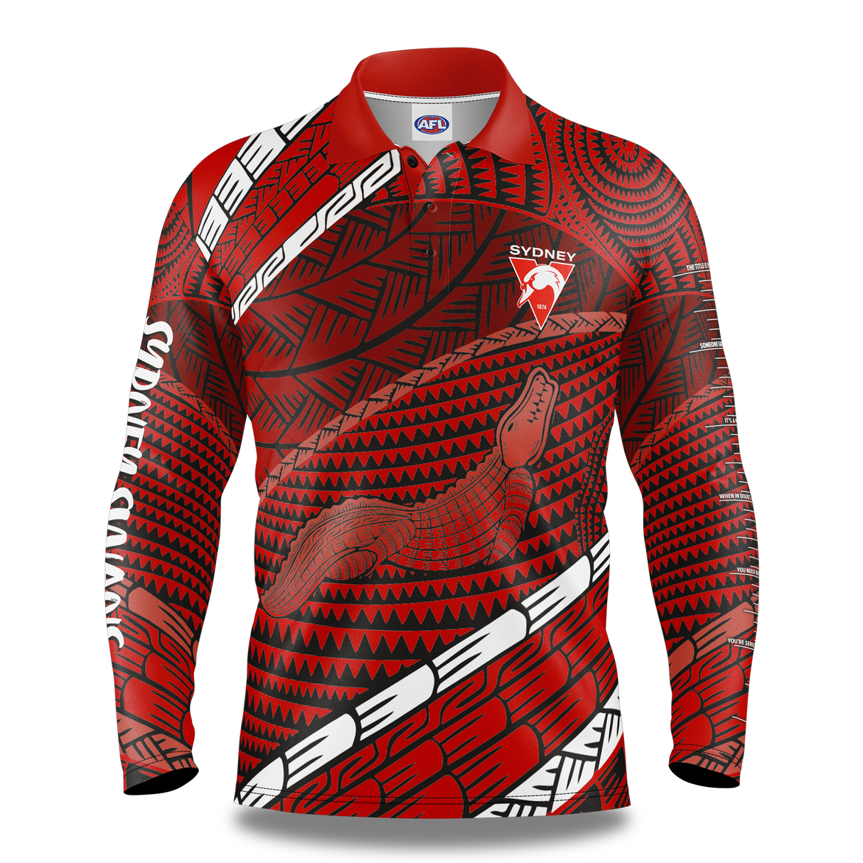 AFL Sydney Swans 'Koedal' Fishing Shirt - Youth - Ashtabula