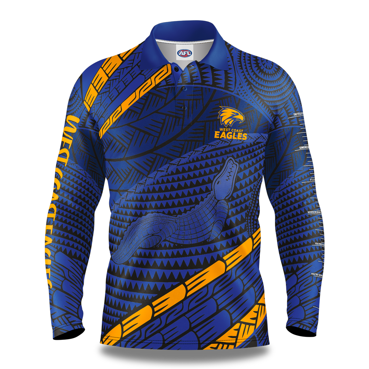 AFL West Coast Eagles 'Koedal' Fishing Shirt - Youth - Ashtabula