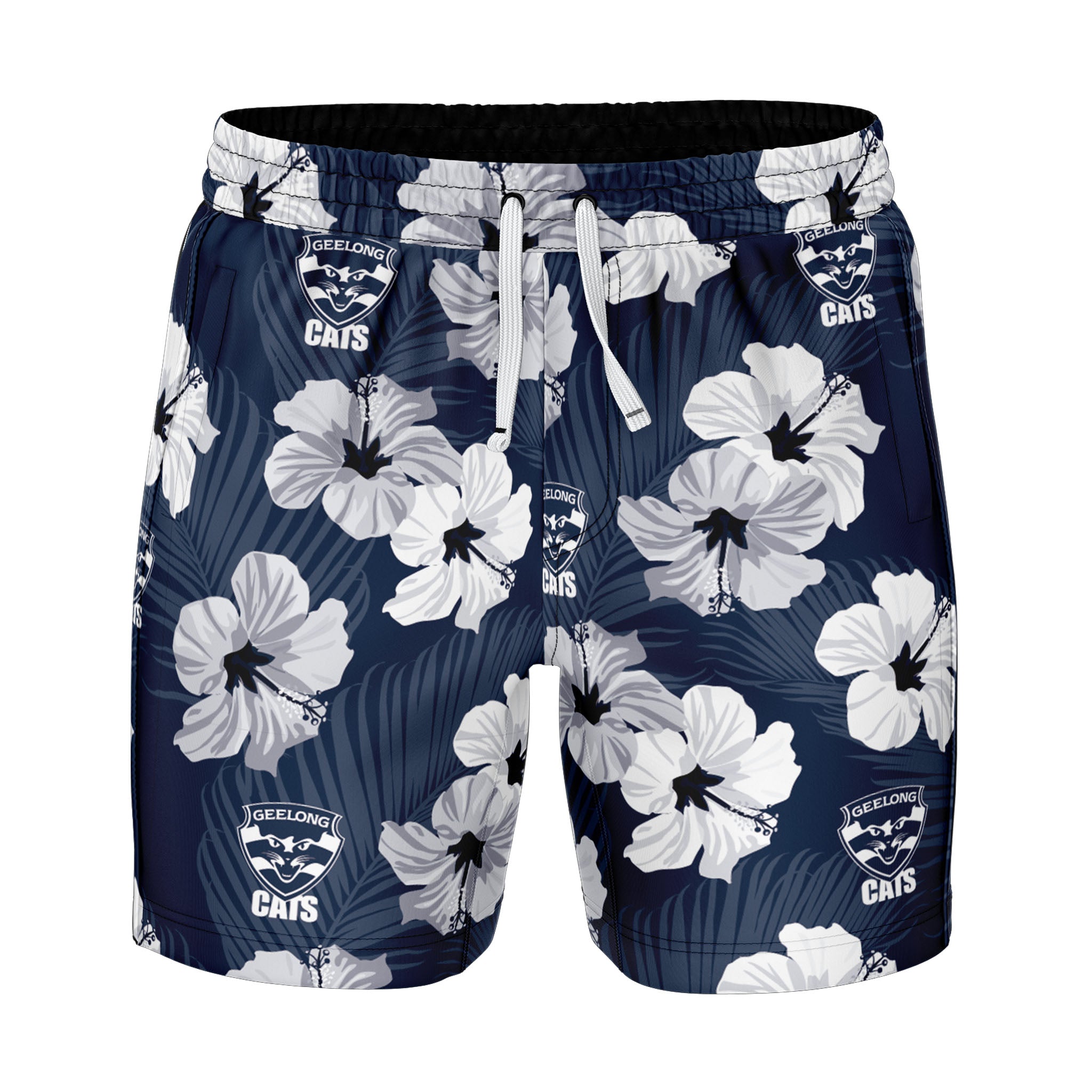 AFL Geelong Cats 'Aloha' Volley Swim Shorts Ashtabula
