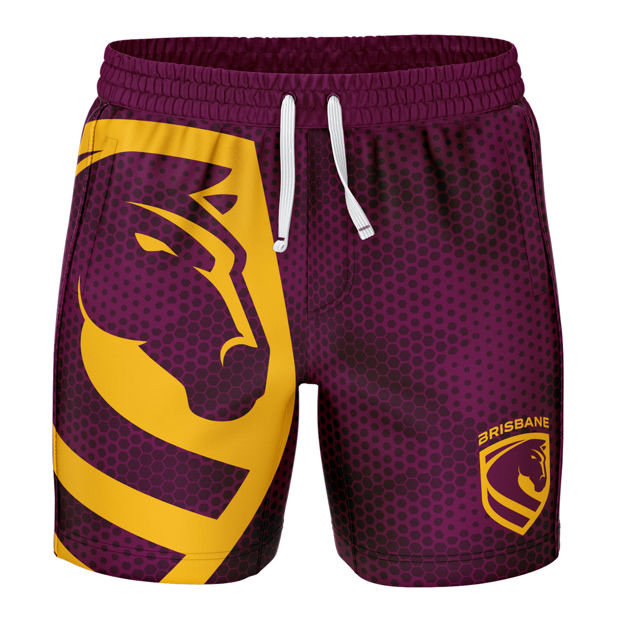 NRL Broncos 'Big Shot' Volley Shorts - Ashtabula