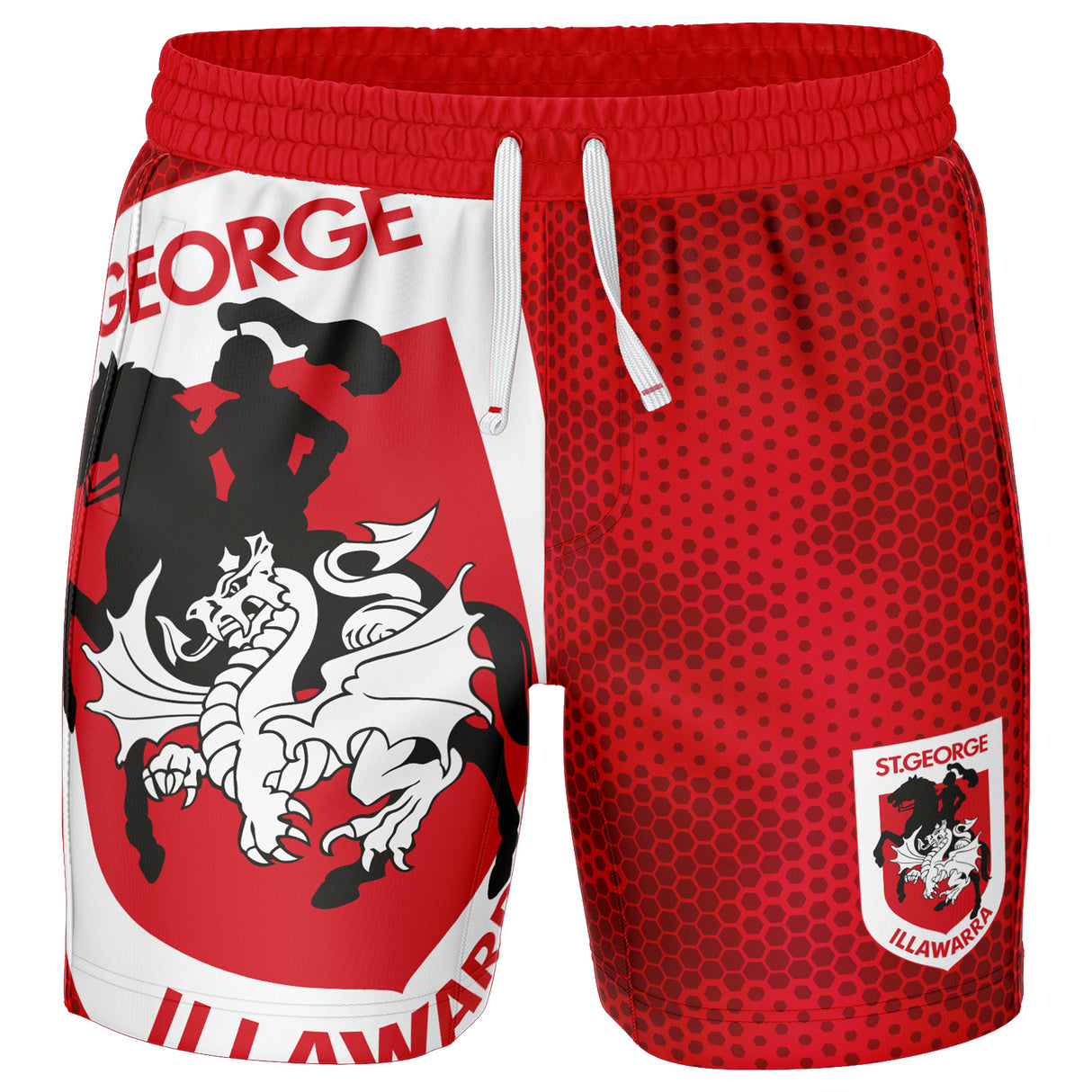 NRL Dragons 'Big Shot' Volley Shorts - Ashtabula