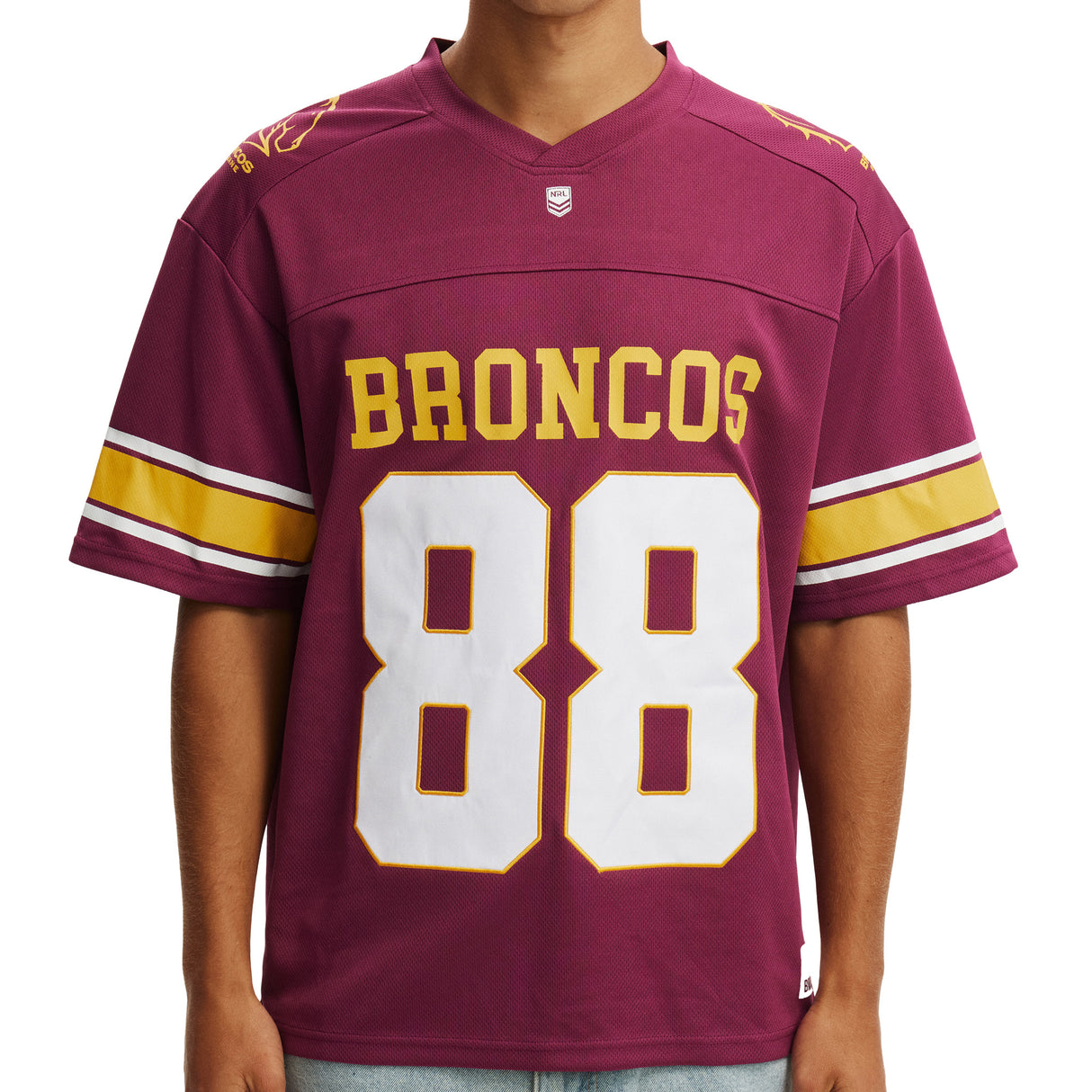 NRL Broncos Gridiron Mesh Jersey - Ashtabula