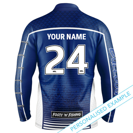 NRL Bulldogs 'Barracuda' Fishing Shirt - Youth - Ashtabula