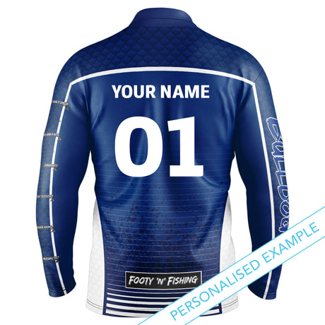 NRL Bulldogs 'Barracuda' Fishing Shirt - Youth - Ashtabula