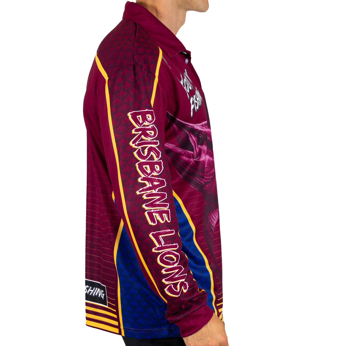 AFL Brisbane Lions Footy n Fishing Shirt - Adult - Ashtabula