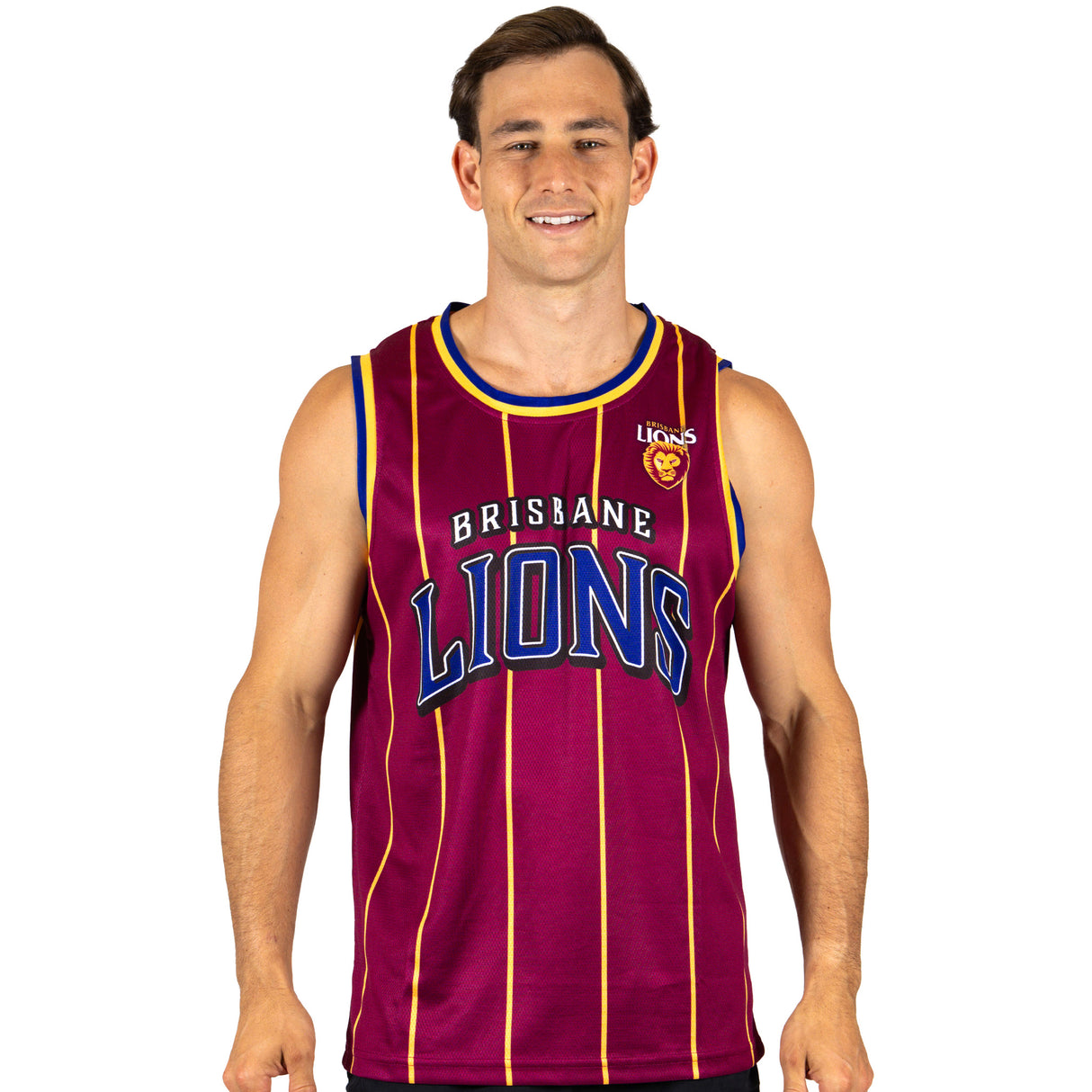 AFL Brisbane Lions 'Harlem' Basketball Singlet - Adult - Ashtabula
