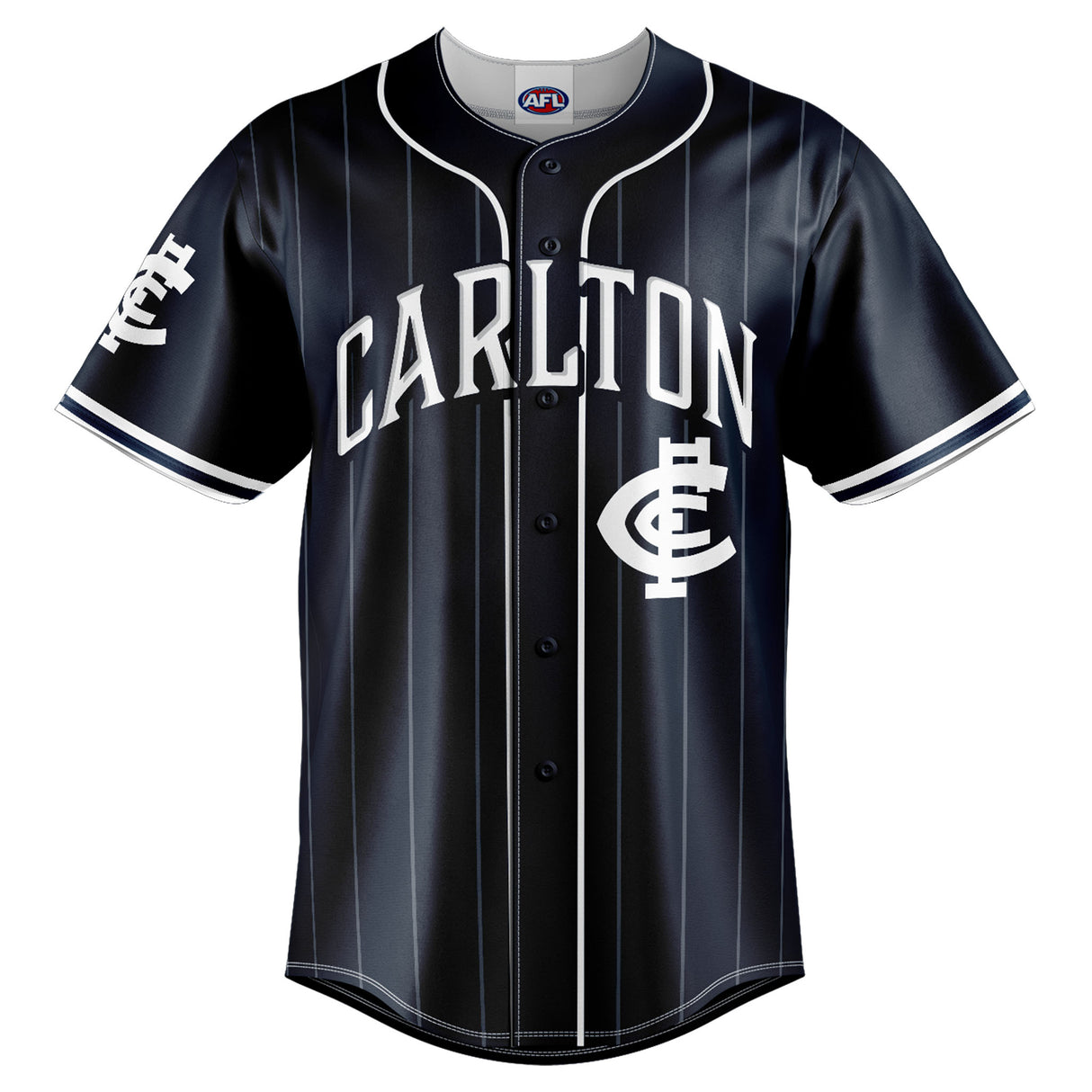 AFL Carlton 'Slugger' Baseball Shirt - Ashtabula
