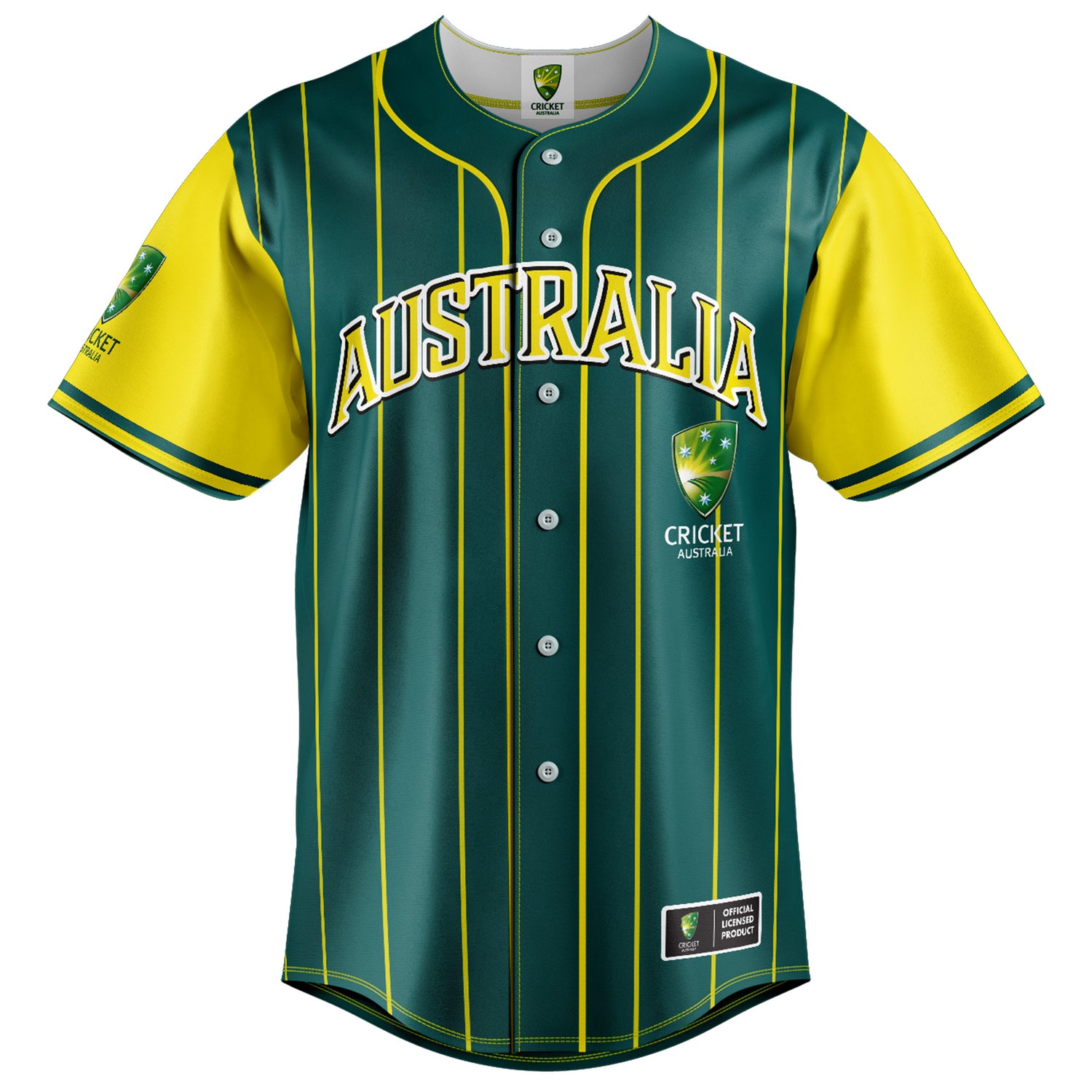 Cricket Australia 'Slugger' Baseball Shirt - Ashtabula