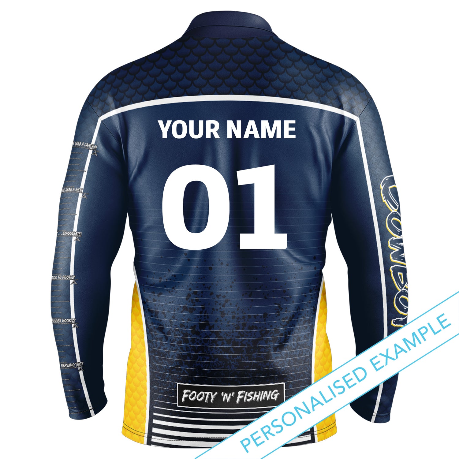 NRL Cowboys 'Barracuda' Fishing Shirt - Youth - Ashtabula