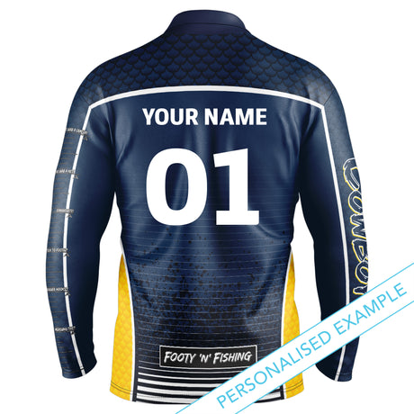 NRL Cowboys 'Barracuda' Fishing Shirt - Youth - Ashtabula