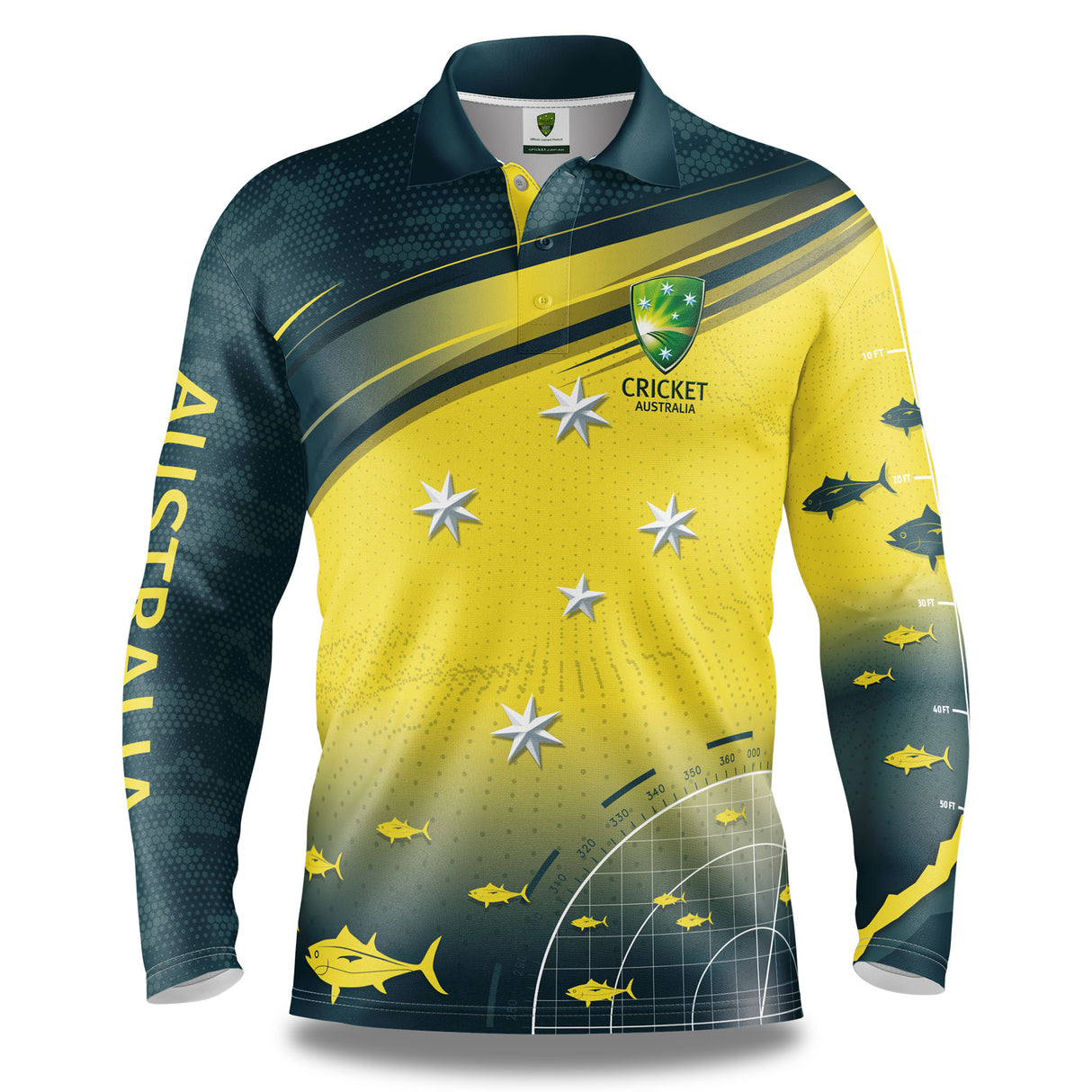 Cricket Australia 'Fish Finder' Fishing Shirt - Youth