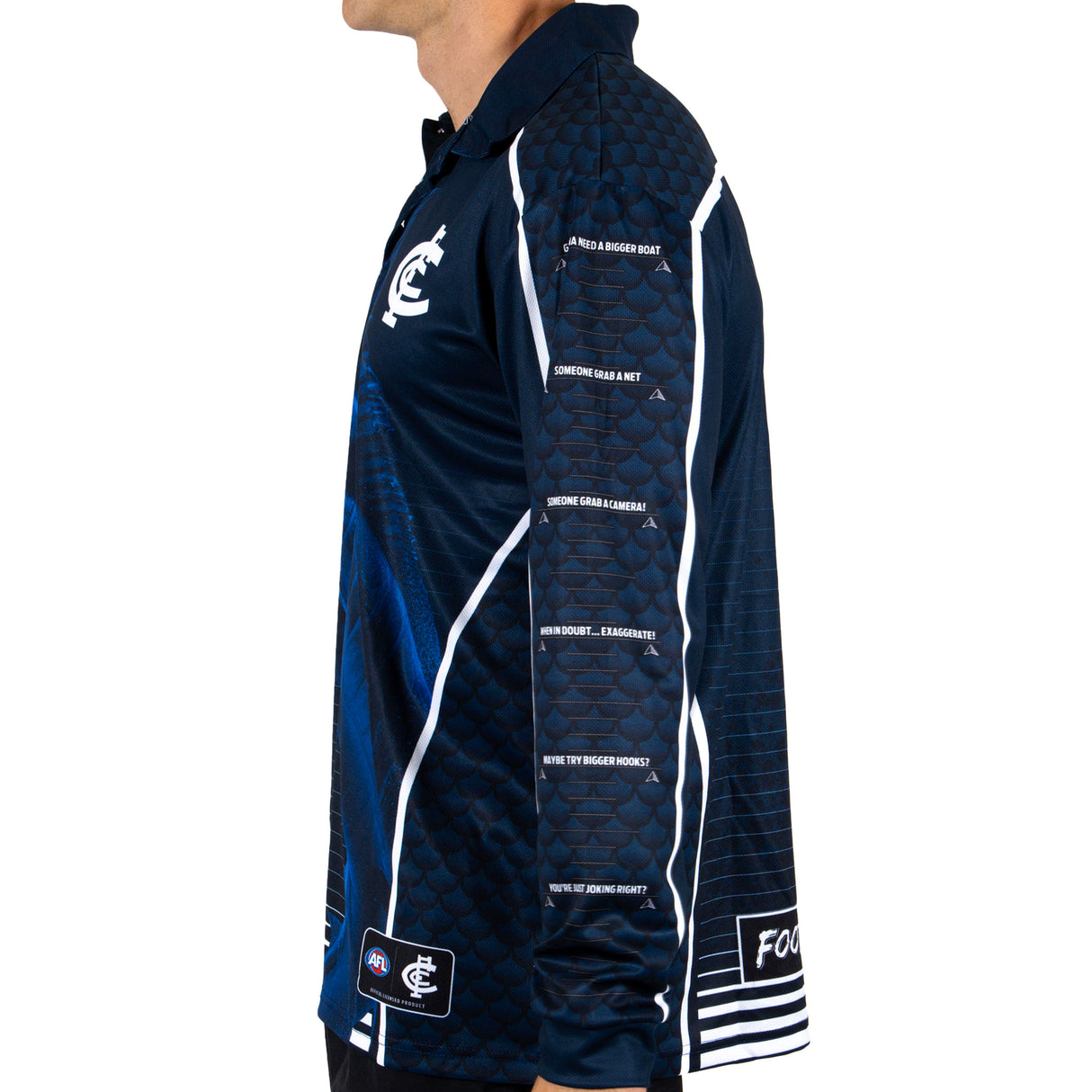 AFL Carlton Footy n Fishing Shirt - Adult - Ashtabula