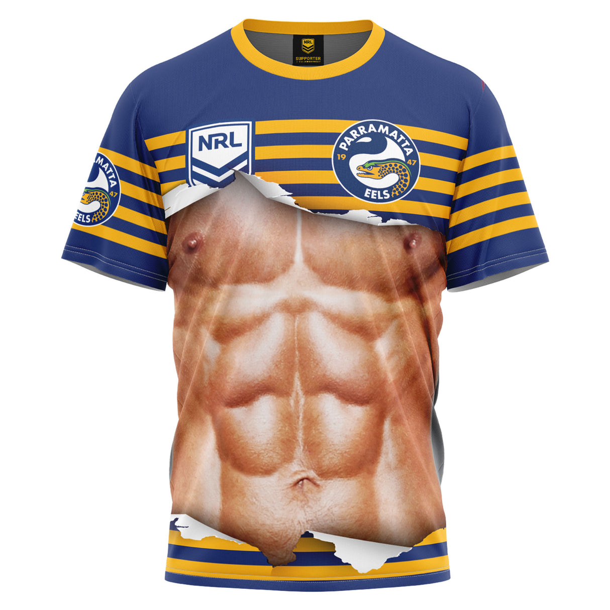 NRL Eels Ripped Tee - Ashtabula
