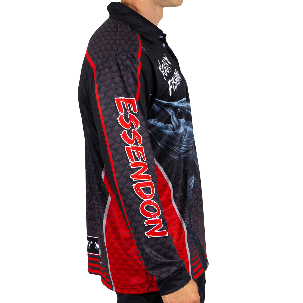 AFL Essendon Bombers Footy n Fishing Shirt - Adult - Ashtabula