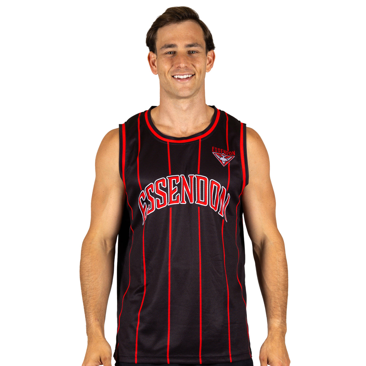AFL Essendon Bombers 'Harlem' Basketball Singlet - Adult - Ashtabula