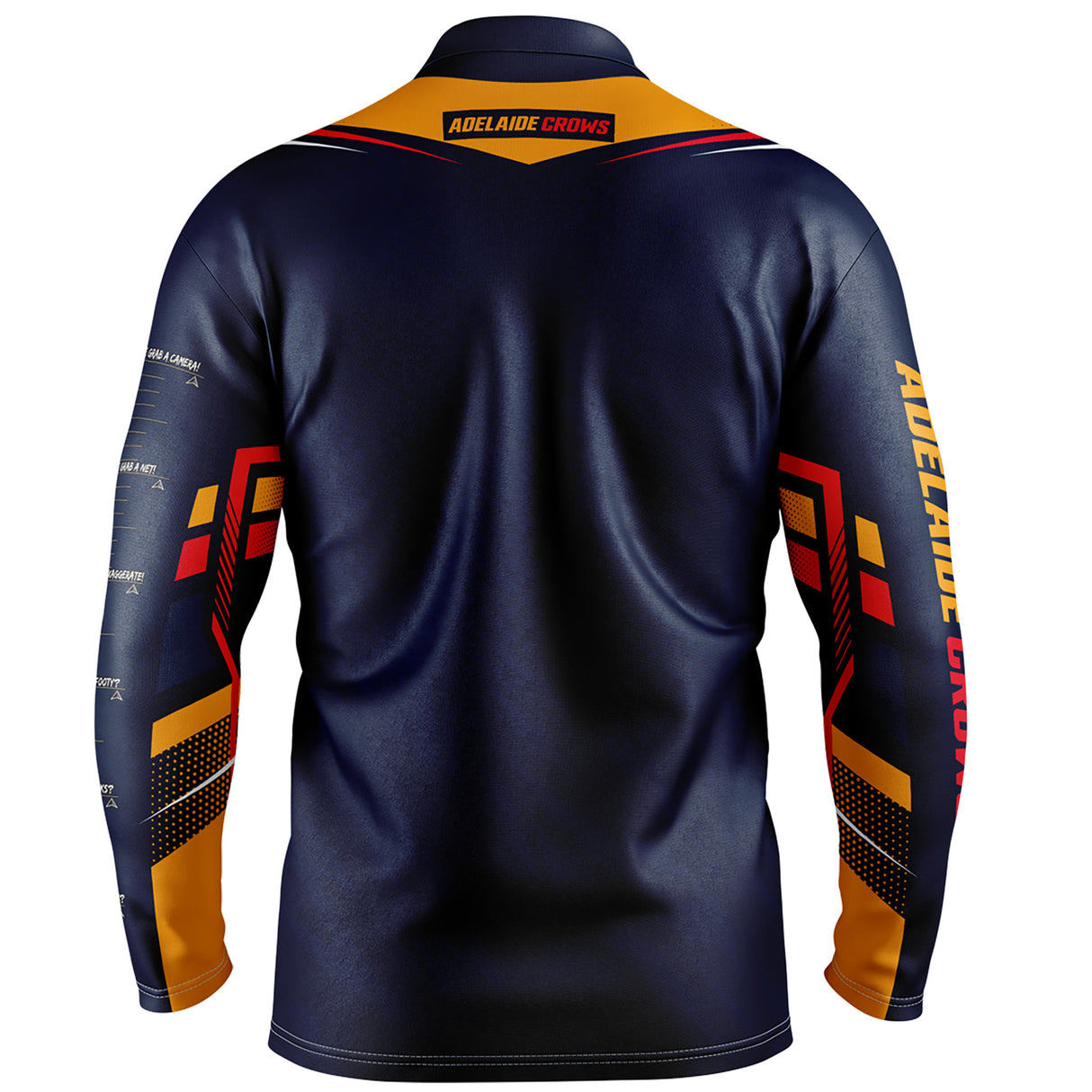 AFL Adelaide Crows 'Cyber' Fishing Shirt - Ashtabula