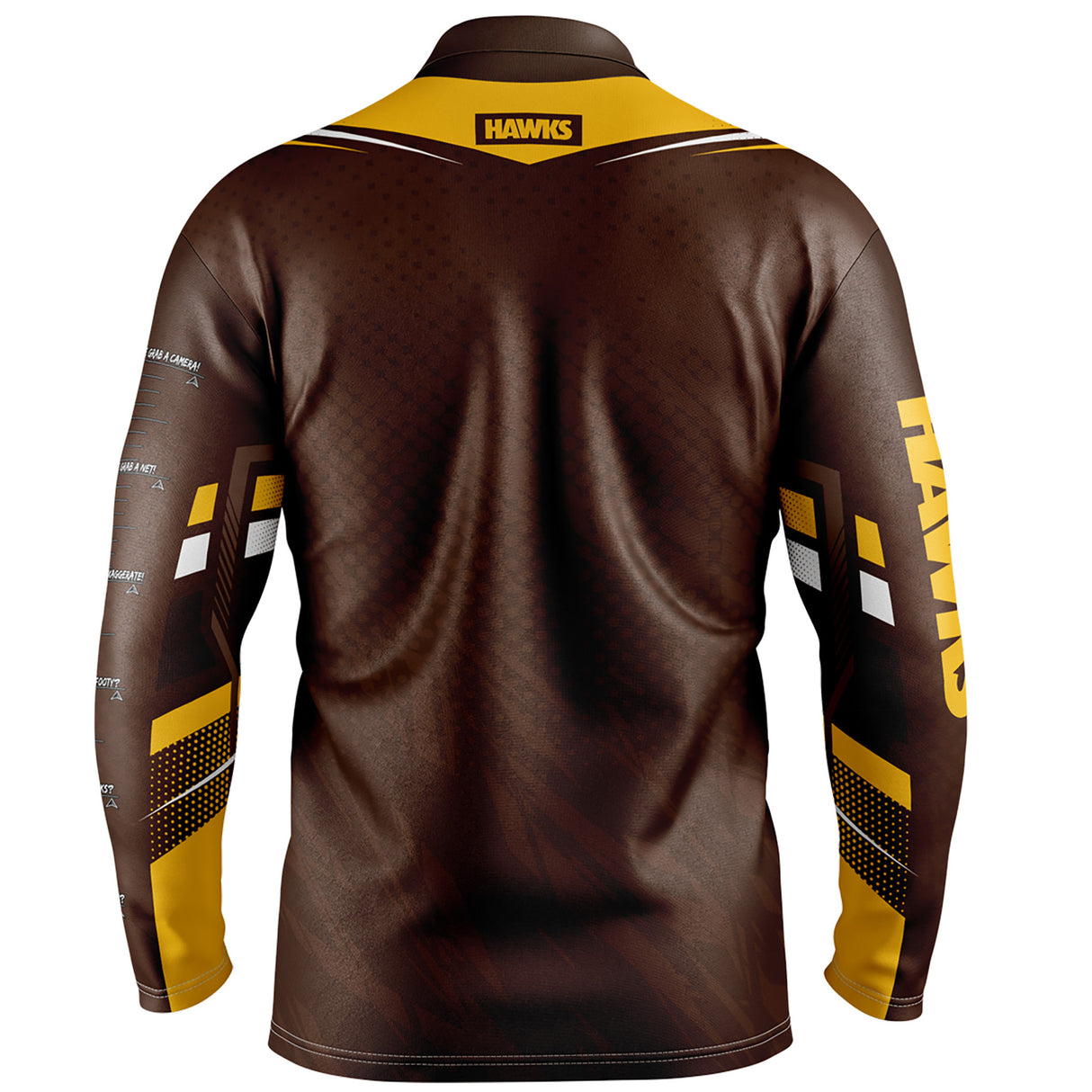 AFL Hawthorn 'Cyber' Fishing Shirt - Youth - Ashtabula