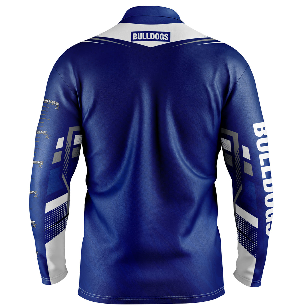 NRL Bulldogs 'Cyber' Fishing Shirt - Youth - Ashtabula