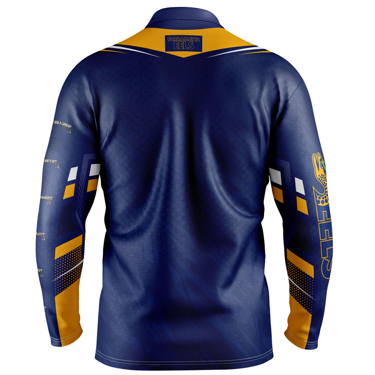 NRL Eels 'Cyber' Fishing Shirt - Youth - Ashtabula