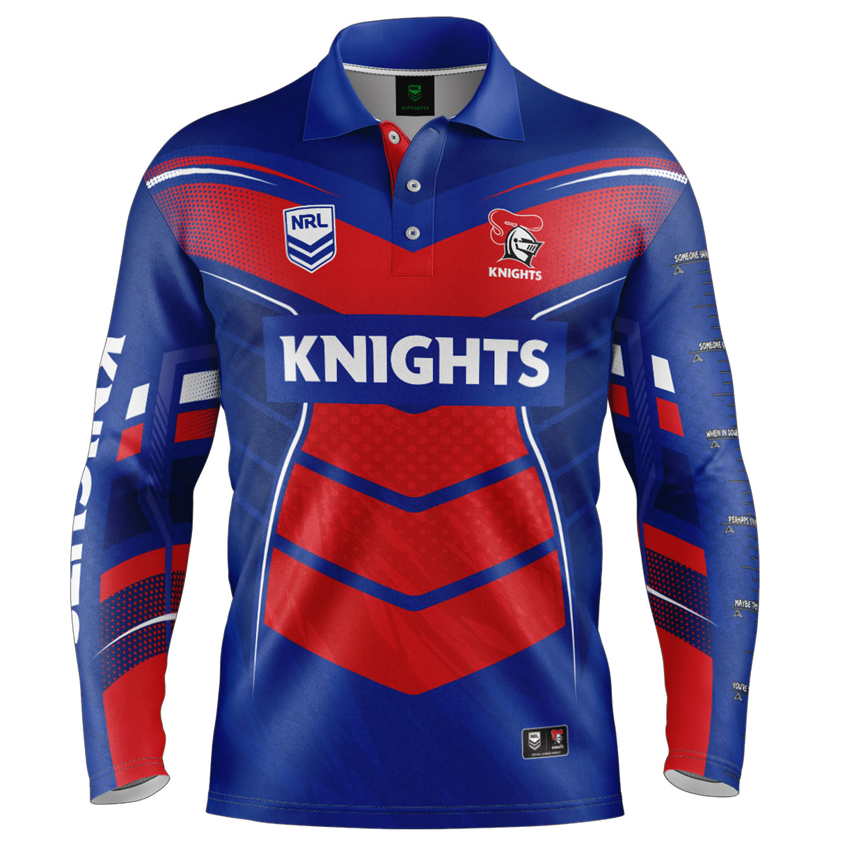 NRL Knights 'Cyber' Fishing Shirt - Youth - Ashtabula