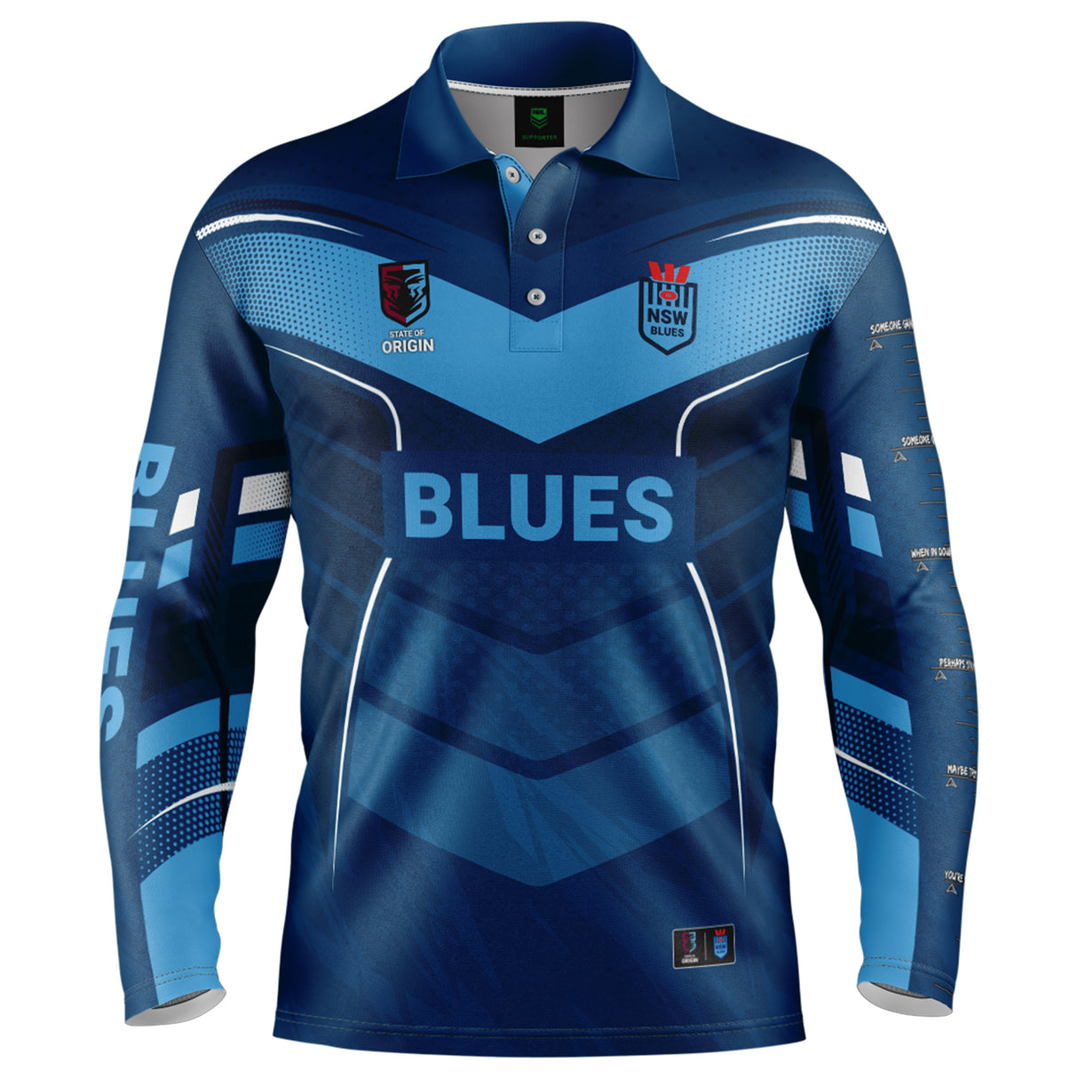 NSW Blues 'Cyber' Fishing Shirt - Ashtabula