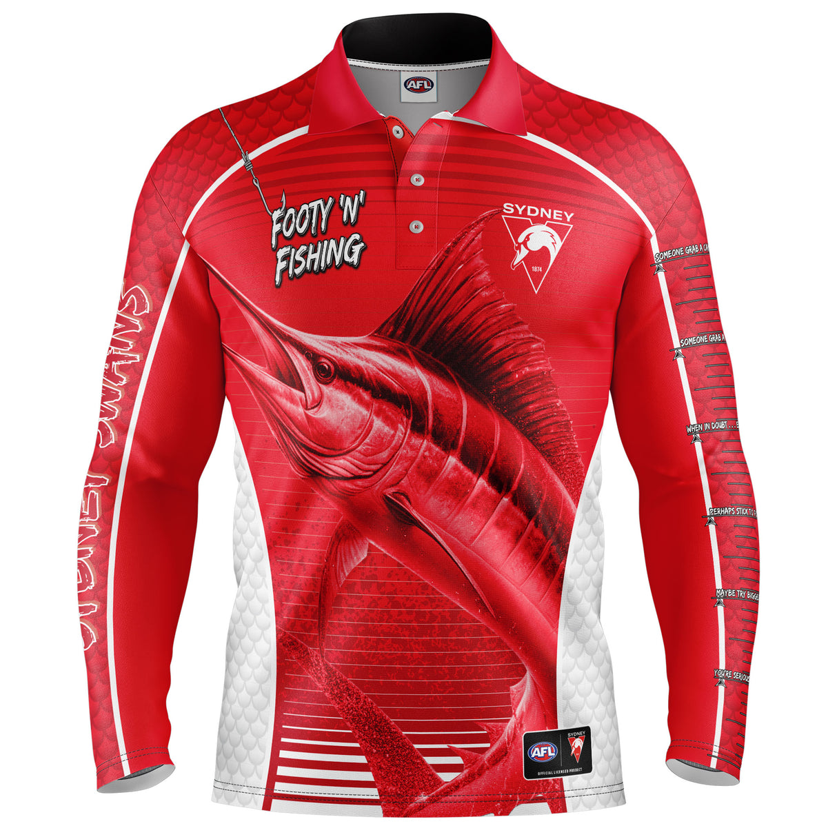 AFL Sydney Swans Footy n Fishing Shirt - Youth - Ashtabula