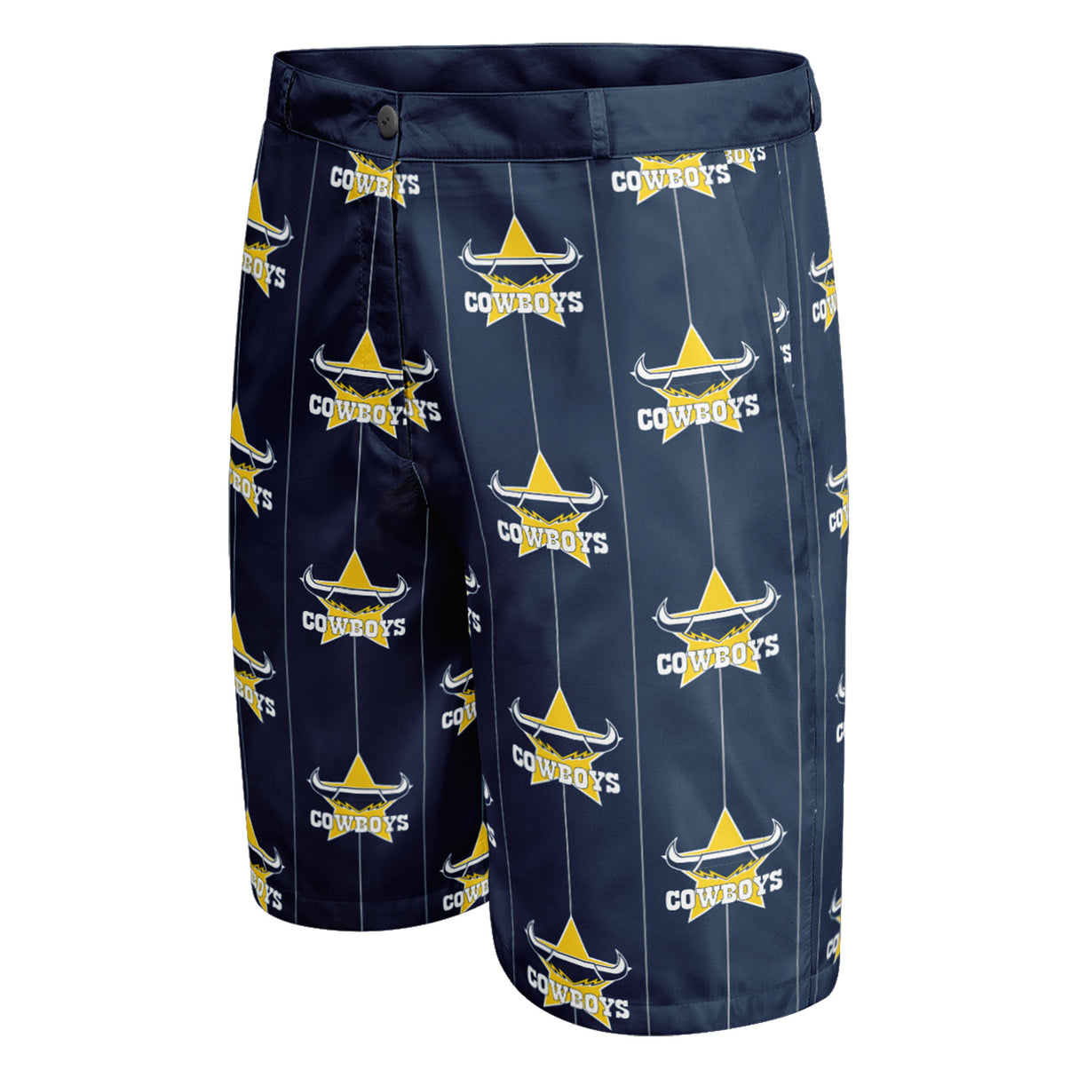 NRL Cowboys 'Front Bar' Dress Shorts - Ashtabula