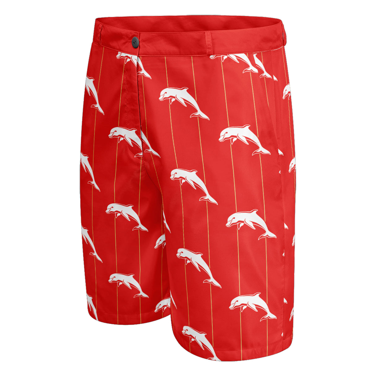NRL Dolphins 'Front Bar' Dress Shorts - Ashtabula