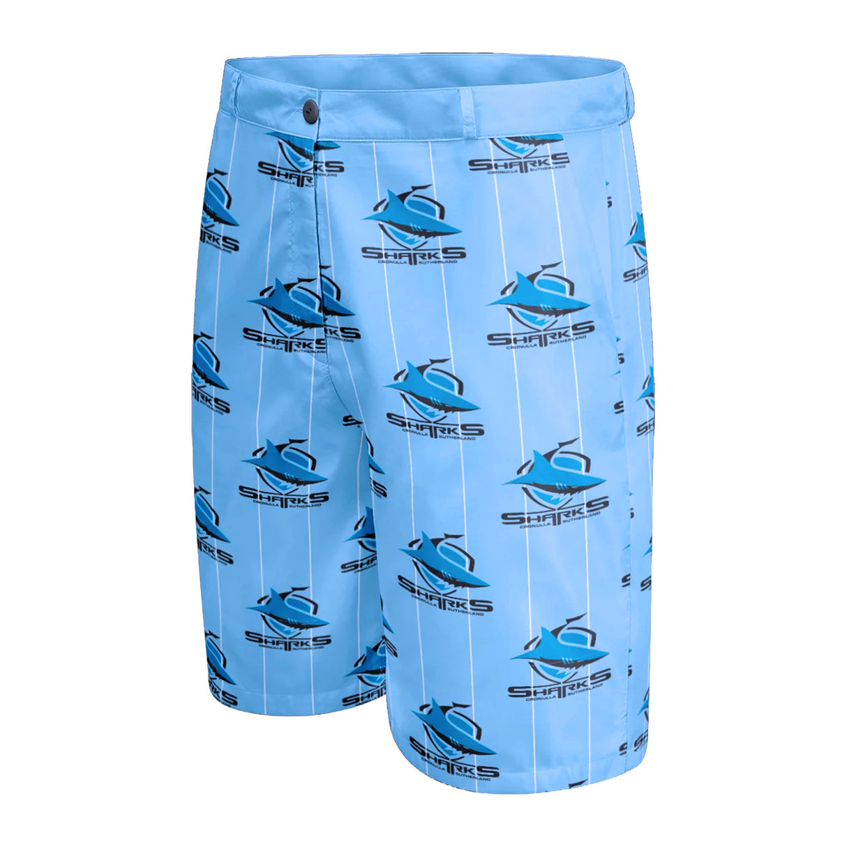 NRL Sharks 'Front Bar' Dress Shorts - Ashtabula