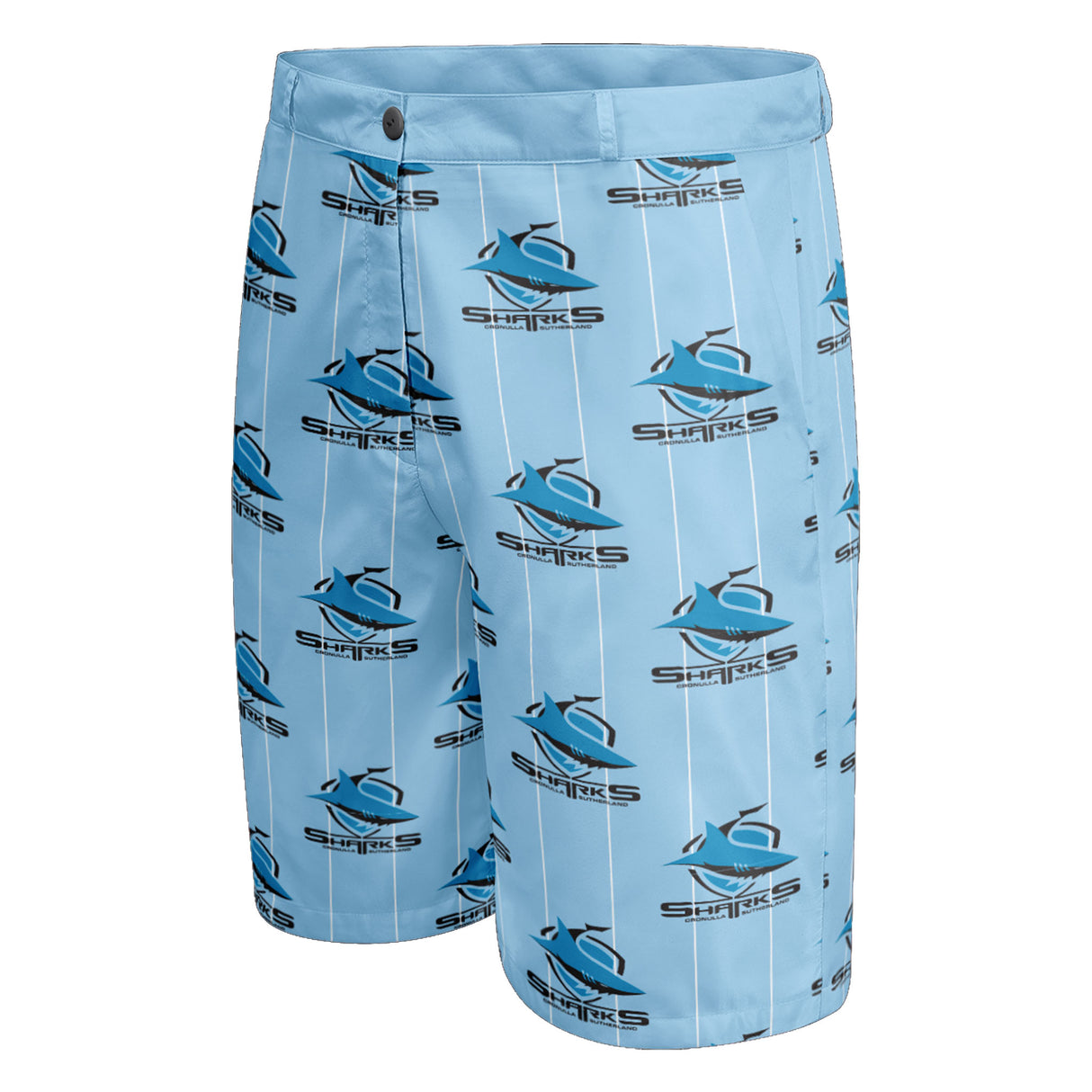 NRL Sharks 'Front Bar' Dress Shorts - Ashtabula